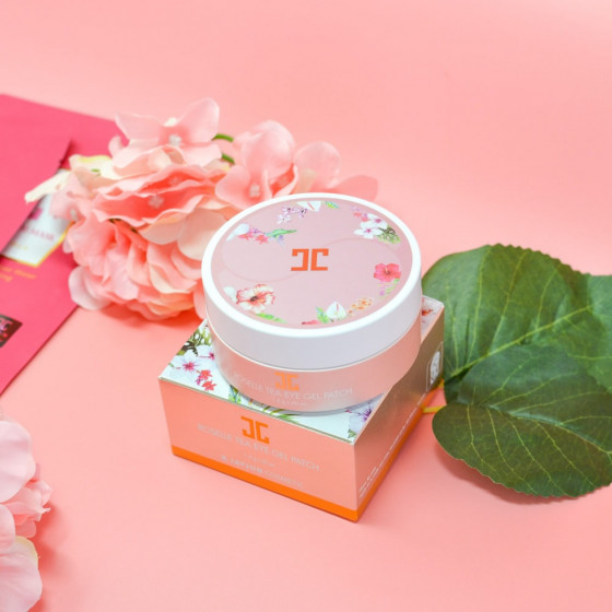 Jayjun Roselle Tea Eye Gel Patch - Гидрогелевые патчи с цветами гибискуса - 2