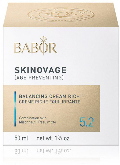 Babor Skinovage Balancing Cream Rich - Питательный крем для комбинированной кожи - 1