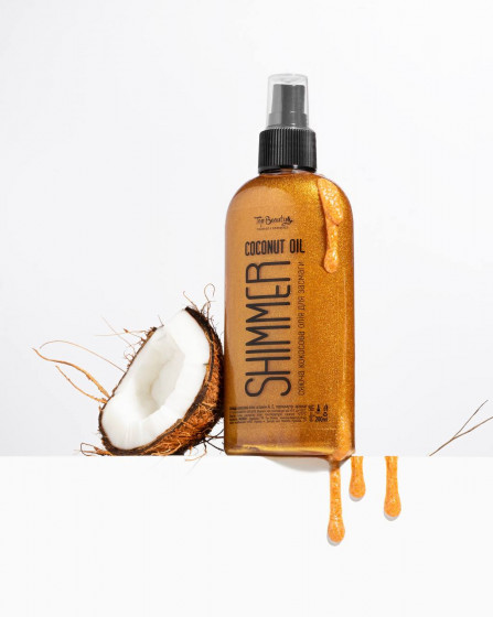 Top Beauty Shimmer Coconut Oil - Кокосовое масло для загара с шиммером