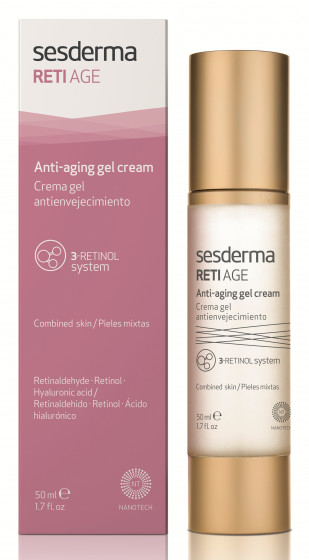 Sesderma Reti Age Anti-Aging Gel Cream - Антивозрастной крем-гель против морщин с ретинолом