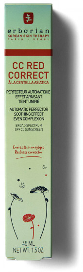 Erborian СС Red Correct Cream SPF25 - Корректирующий СС-крем для лица - 3