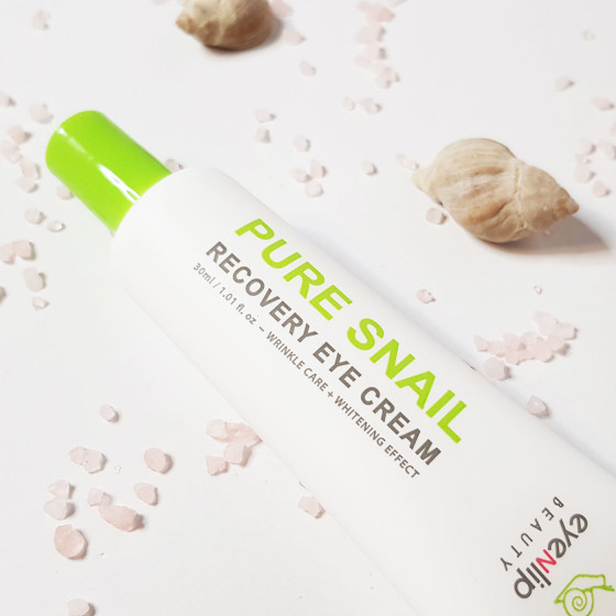 Eyenlip Pure Snail Recovery Eye Cream - Восстанавливающий крем для кожи вокруг глаз с муцином улитки - 1