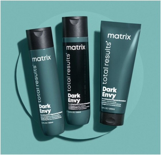 Matrix Total Results Dark Envy Shampoo - Шампунь для нейтрализации нежелательных красных полутонов волос оттенков брюнет - 3