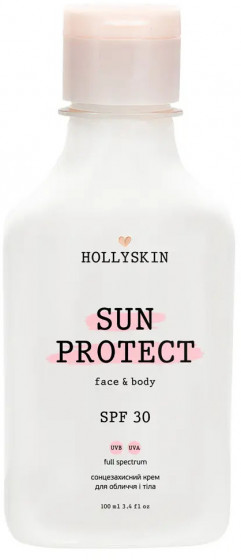 Hollyskin Sun Protect Face & Body Sun Cream SPF30 - Солнцезащитный крем для лица и тела