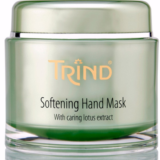 Trind Professional Manicure & Pedicure Softening Hand Mask - Питательно-смягчающая маска для рук с лотосом