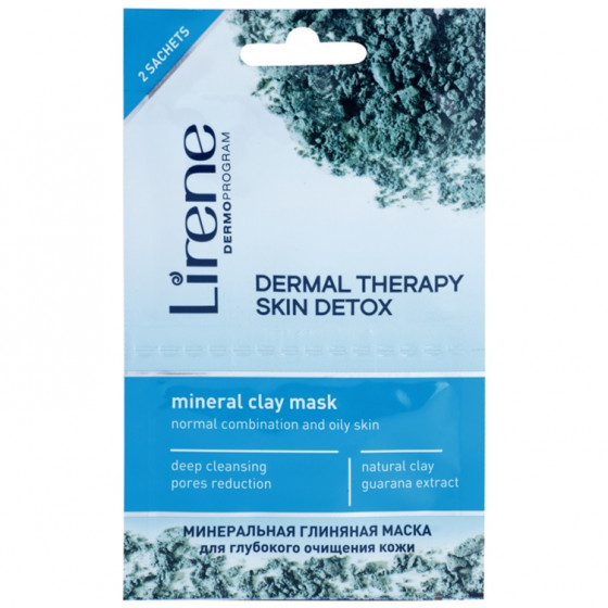 Lirene Dermal Therapy Skin Detox Mineral Clay Mask - Минеральная глиняная маска для глубокого очищения кожи