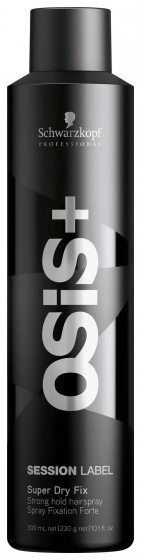 Schwarzkopf Professional Osis Session Label Super Dry Fix - Суперсухой лак сильной фиксации