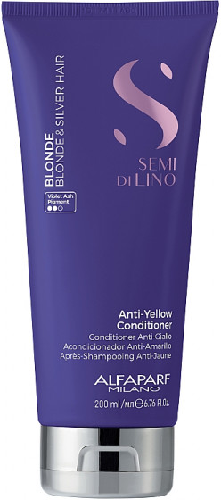 Alfaparf Milano Semi Di Lino Blonde Anti-Yellow Conditioner - Кондиционер для нейтрализации желтизны