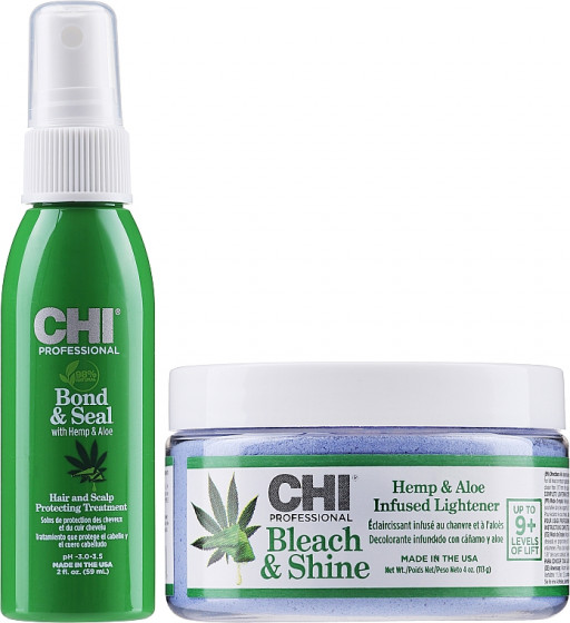 CHI Bond+ Sample Kit with Hemp & Aloe Vera - Набор для осветления волос с конопляным маслом и алоэ вера