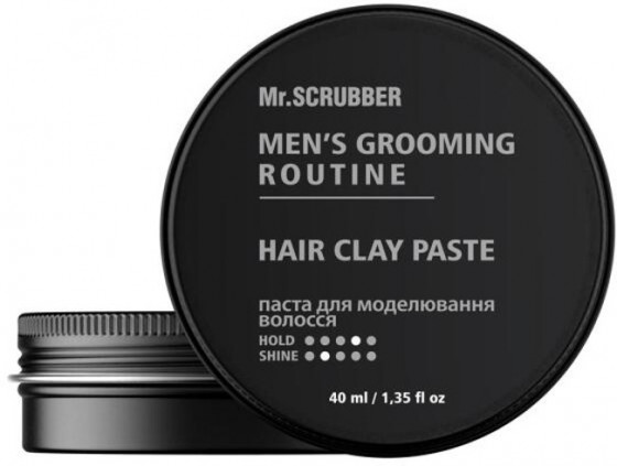 Mr.Scrubber Men's Grooming Routine Hair Clay Paste - Паста для моделирования волос