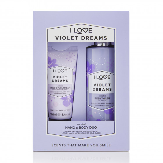 I Love Violet Dreams Hand & Body Duo Gift Set - Подарочный набор "Фиалка"