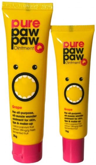 Pure Paw Paw Ointment Grape - Восстанавливающий бальзам для губ "Виноград" - 5