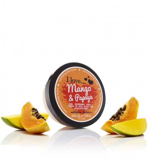 I Love Mango & Papaya Body Butter - Масло для тела "Манго и папайя" - 2