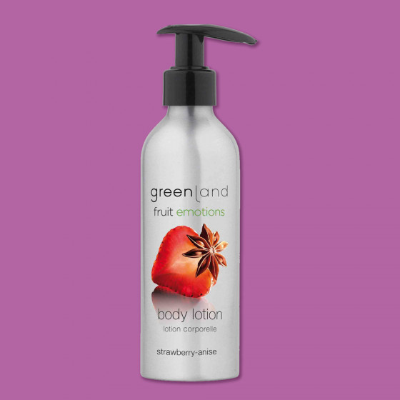 Greenland Fruit Emotions Body Lotion Strawberry-Anise With Pump - Лосьон для тела с помпой "Клубника-анис" - 1