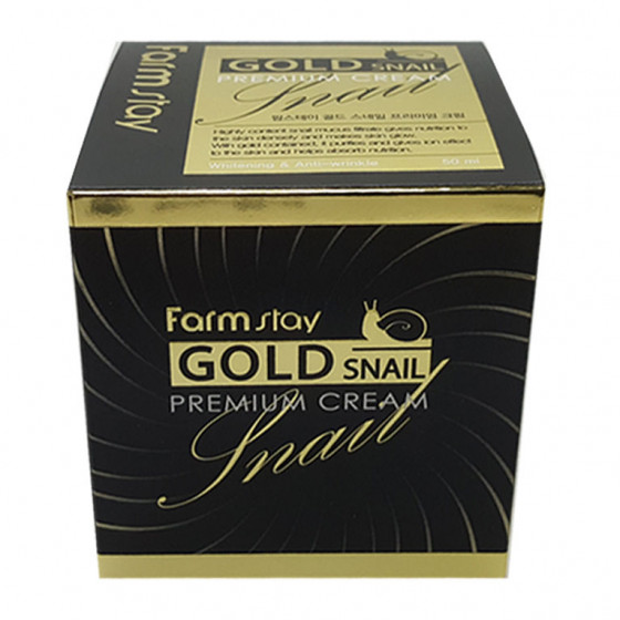 FarmStay Gold Snail Premium Cream - Премиальный крем с золотом и муцином улитки - 3