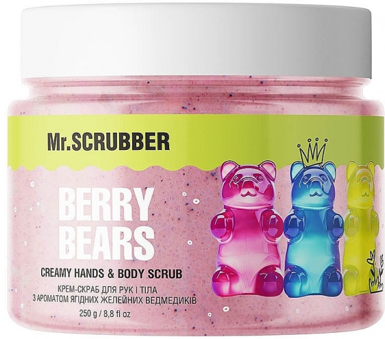 Mr.Scrubber Berry Bears Creamy Hands & Body Scrub - Крем-скраб для рук и тела с ароматом ягодных желейных мишек