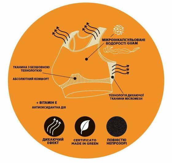 GUAM Top Active Traspirante - Топ с микроинкапсулированными водорослями - 2
