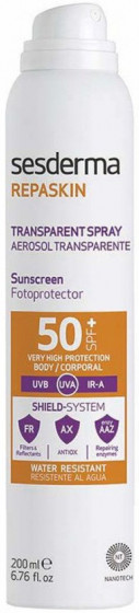 Sesderma Repaskin Transparent Spray SPF50+ - Прозрачный солнцезащитный спрей для тела