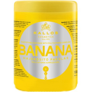 Kallos Banana Fortifying Hair Mask With Multi-Vitamin Complex - Маска для укрепления волос с экстрактом банана