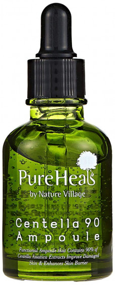 PureHeal's Centella 90 Ampoule - Восстанавливающая сыворотка с экстрактами центеллы и зеленого чая