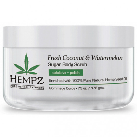 Hempz Fresh Coconut and Watermelon Sugar Body Scrub - Скраб для тела "Кокос и Арбуз"