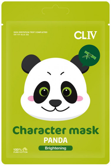 CLIV Character Mask Panda - Тканевая маска для сияния кожи лица "Панда"