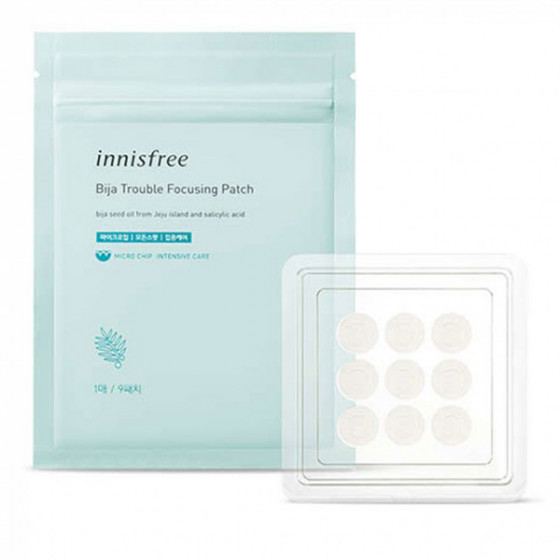 Innisfree Bija Trouble Focusing Patch - Гидрогелевые патчи с экстрактом масла биджу - 1