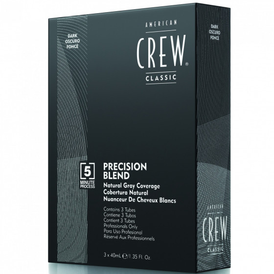 American Crew Precision Blend Dark - Система маскировки седины Темный (уровень 2-3)