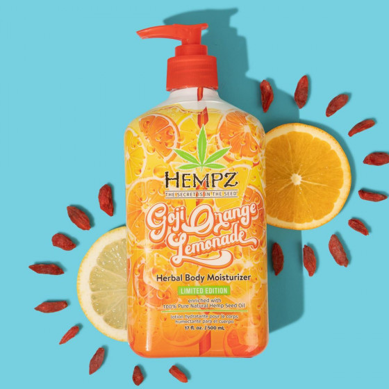 Hempz Goji Orange Lemonade Herbal Body Moisturizer - Молочко для тела "Годжи и Апельсиновый Лимонад" - 4