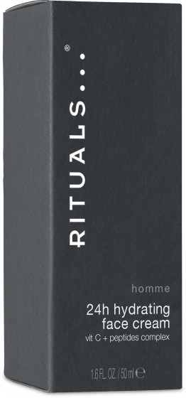 Rituals Homme 24h Hydrating Vit C + Peptides Complex Face Cream - Увлажняющий мужской крем для лица - 1