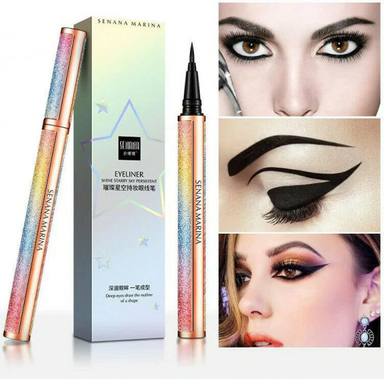 Senana Marina Shine Starry Sky Eyeliner - Подводка-фломастер для глаз - 2