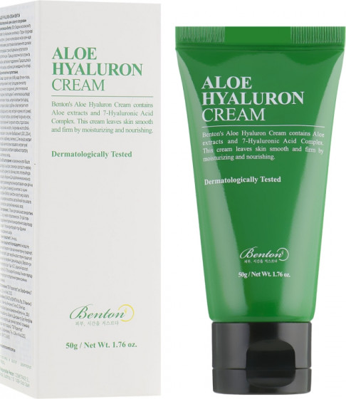 Benton Aloe Hyaluron Cream - Крем с алоэ и гиалуроновым комплексом - 1