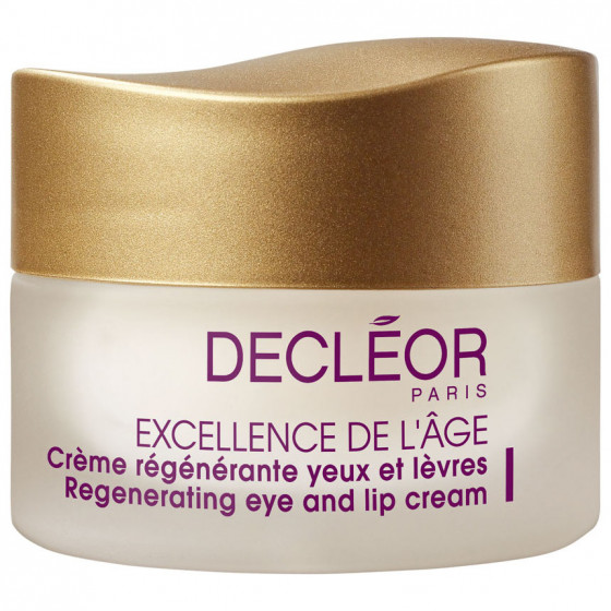 Decleor Excellence De L'age Regenerating Eye and Lip Cream - Обновляющий антивозрастной крем для контуров губ и кожи вокруг глаз