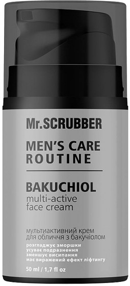 Mr.Scrubber Men's Care Routine Bakuchiol Multi-active Face Cream - Мультиактивный крем для лица с бакучиолом