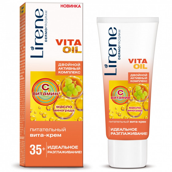 Lirene VitaOil Dual Active Complex 35+ Nourishing Vita-Cream - Питательный вита-крем «Идеальное разглаживание»