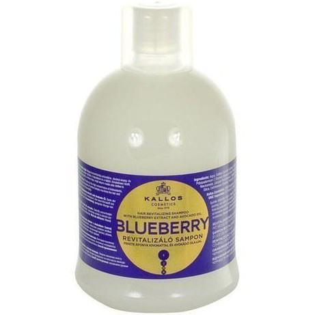 Kallos Blueberry Revitalizing Shampoo For Dry, Damaged, Chemically Treated Hair With Blueberry Extract And Avocado Oil - Оживляющий шампунь с экстрактом черники