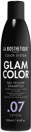 La Biosthetique Glam Color No Yellow Shampoo .07 Crystal - Безсульфатный шампунь для защиты и поддержания цвета волос