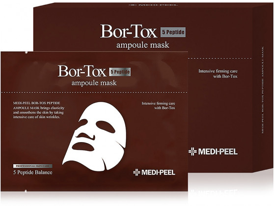 Medi Peel Bor-Tox Peptide Ampoule Mask - Ампульная лифтинг-маска для лица с пептидным комплексом