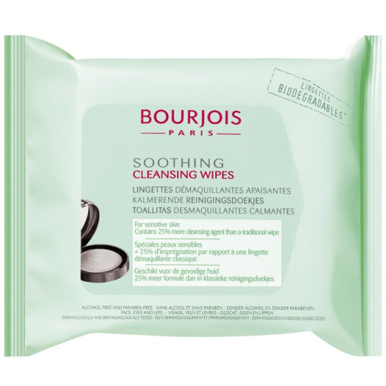 Bourjois Soothing Cleansing Wipes - Салфетки для снятия макияжа