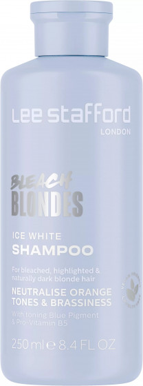 Lee Stafford Bleach Blondes Ice White Toning Shampoo - Шампунь для волос с синим пигментом