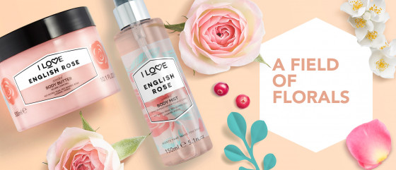 I Love English Rose Body Mist - Освежающий спрей для тела "Английская роза" - 3