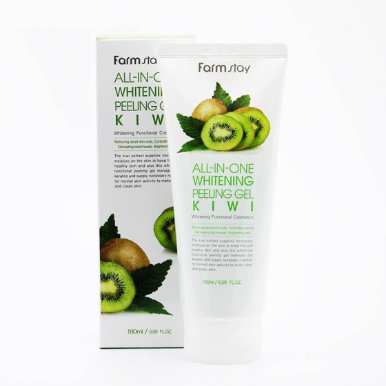 FarmStay All-In-One Whitening Peeling Gel Kiwi - Пилинг-гель с экстрактом киви - 1