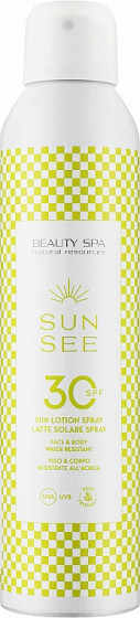 Beauty Spa Sun See Spray SPF30 - Солнцезащитная водостойкая спрей-эмульсия для лица и тела