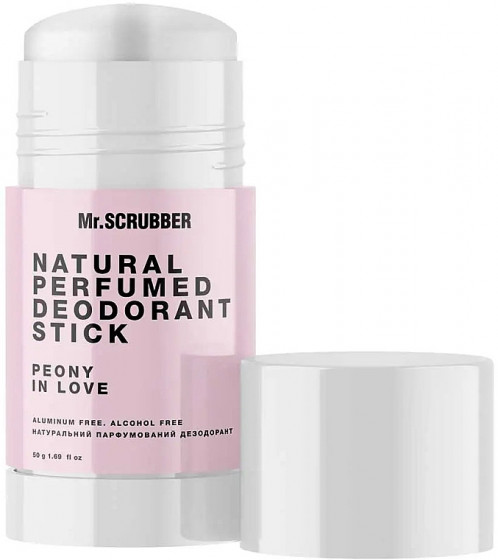 Mr.Scrubber Natural Perfumed Deodorant Stick "Peony In Love" - Натуральный парфюмированный дезодорант