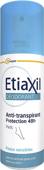 Etiaxil Antiperspirant Deo 48H Pieds - Антиперспирант-дезодорант спрей для ног "Защита 48 часов"