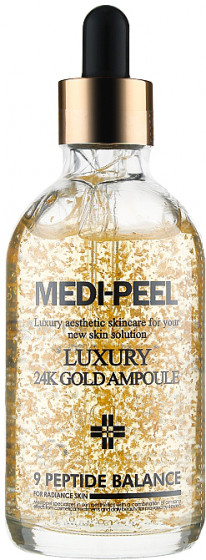 Medi Peel Luxury 24K Gold Ampoule - Сыворотка для лица с золотом для эластичности кожи