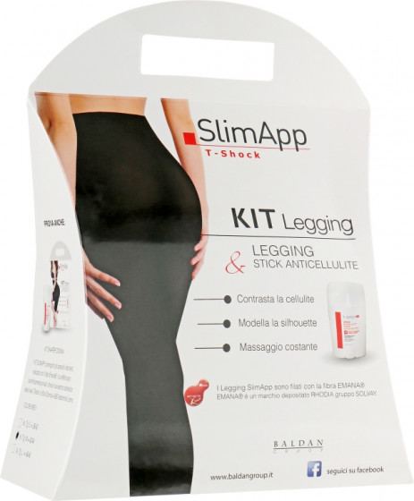 Centro Messegue T-Shock SlimApp Kit - Набор леггинсы + стик антицеллюлитный
