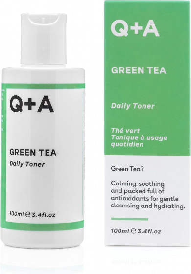 Q+A Green Tea Daily Toner - Успокаивающий тонер для лица с зеленым чаем - 1