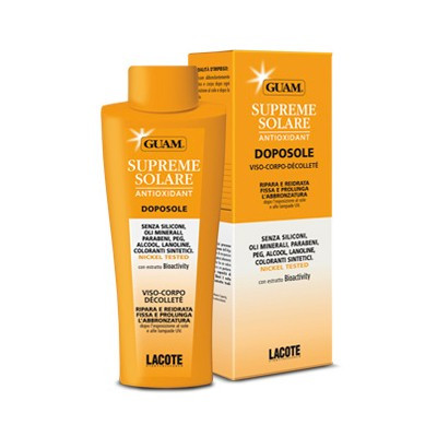 GUAM Supreme Solare viso-corpo-décolleté Doposole lenitivo e delicato - Крем после загара с антиоксидантным действием