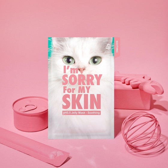 Ultru I'm Sorry For My Skin pH5.5 Jelly Mask Soothing - Тканевая маска для лица - 1